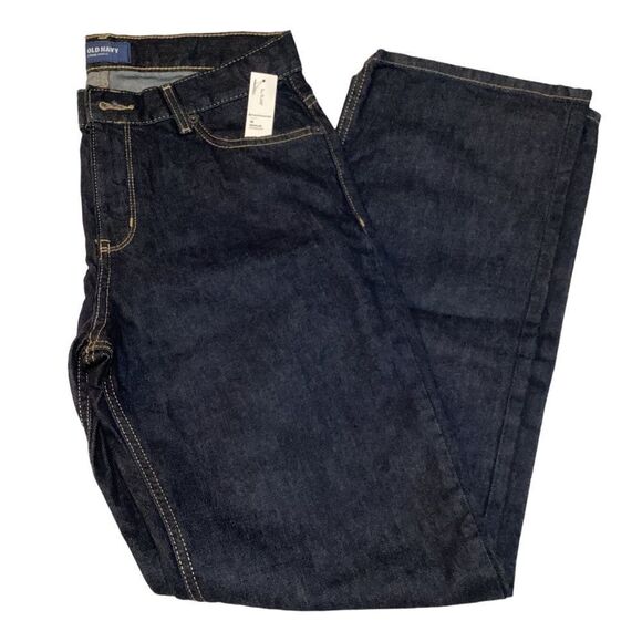 Old Navy Denim - Old Navy Dark Wash Straight Leg Jeans - Classic Denim Comfort‎